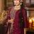 Embroidered Gotta Patti Work Round Neck Kurta With Trousers & Dupatta