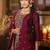 Embroidered Gotta Patti Work Round Neck Kurta With Trousers & Dupatta