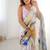 multicolor heavy chiffon mirror work saree