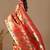 Red silk blend woven design saree with blouse