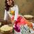 Women Floral Printed Regular Kurta with Trousers