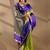 Multicolor silk blend woven design saree with blouse