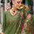 Women Floral Embroidered Regular Thread Work Liva Kurta with Trousers & With Dupatta