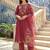 Women Floral Embroidered Regular Thread Work Kurta with Trousers & With Dupatta