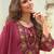 Women Floral Embroidered Regular Thread Work Kurta with Trousers & With Dupatta