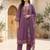 Women Floral Embroidered Regular Thread Work Liva Kurta with Trousers & With Dupatta