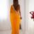 orange heavy smooth sitara mirror work satin saree