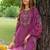 Women Floral Embroidered Regular Thread Work Kurta with Trousers & With Dupatta