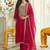 Women Ethnic Motifs Embroidered Regular Kurta with Trousers & With Dupatta