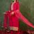 Women Ethnic Motifs Embroidered Gotta Patti Kurta with Trousers & With Dupatta