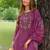 Floral Embroidered Thread Work Kurta with Palazzo & With Dupatta
