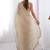 beige heavy smooth gold crush mirror work satin saree