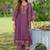 Women Floral Embroidered Regular Thread Work Liva Kurta with Trousers & With Dupatta
