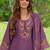 Women Floral Embroidered Regular Thread Work Liva Kurta with Trousers & With Dupatta
