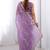 lavender heavy smooth gold crush mirror work satin saree