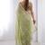 sea green heavy smooth gold crush mirror work satin saree