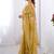 golden heavy smooth gold crush mirror work satin saree