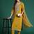 Ethnic Motifs Embroidered Sequinned Kurta with Trousers & With Dupatta
