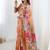 multicolor heavy chiffon mirror work saree