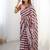 pink heavy chiffon mirror work saree
