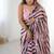 pink heavy chiffon mirror work saree
