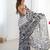 multicolor heavy chiffon mirror work saree