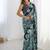 multicolor heavy chiffon mirror work saree