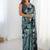 multicolor heavy chiffon mirror work saree