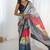 multicolor heavy chiffon mirror work saree
