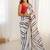 multicolor heavy chiffon mirror work saree