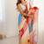 multicolor heavy chiffon mirror work saree