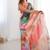 multicolor heavy chiffon mirror work saree