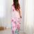 pink heavy chiffon mirror work saree