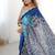 multicolor heavy chiffon mirror work saree