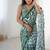 multicolor heavy chiffon mirror work saree