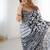 multicolor heavy chiffon mirror work saree