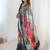 multicolor heavy chiffon mirror work saree