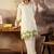 Women Floral Embroidered Regular Thread Work Pure Cotton Kurta with Palazzos