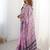 pink heavy chiffon mirror work saree