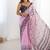 pink heavy chiffon mirror work saree