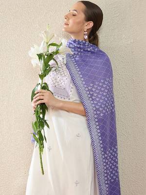 Women Embroidered Regular Thread Work Pure Cotton Kurta with Trousers 3