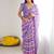multicolor georgette mirror work saree