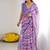 multicolor georgette mirror work saree