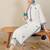 Women Floral Embroidered Regular Thread Work Pure Cotton Kurta with Trousers & With Dupatta