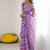 multicolor georgette mirror work saree