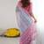 multicolor georgette mirror work saree