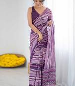 multicolor georgette mirror work saree