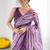 multicolor georgette mirror work saree