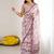 multicolor georgette mirror work saree