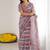 multicolor georgette mirror work saree